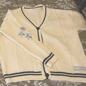 S/M Star Patch Cardigan Similar to Taylor Swift Folklore One